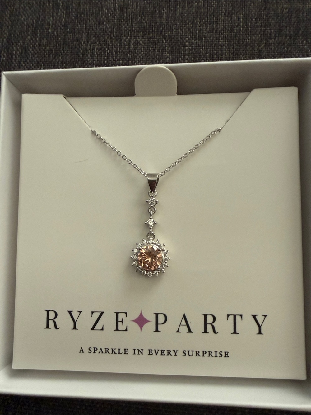 Ryze party .925 sterling silver necklace